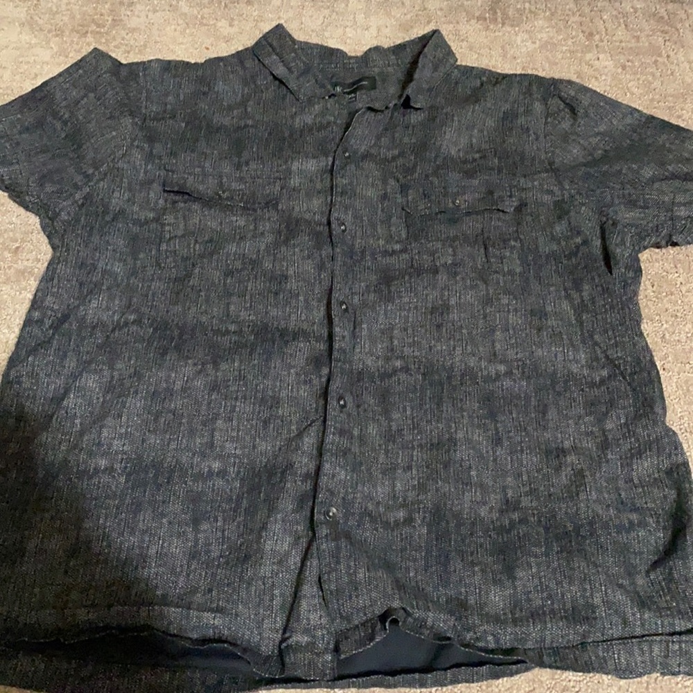 Men’s Short Sleeved Button Down Shirt by Inc. -XL Fall Casual Summer Cotton